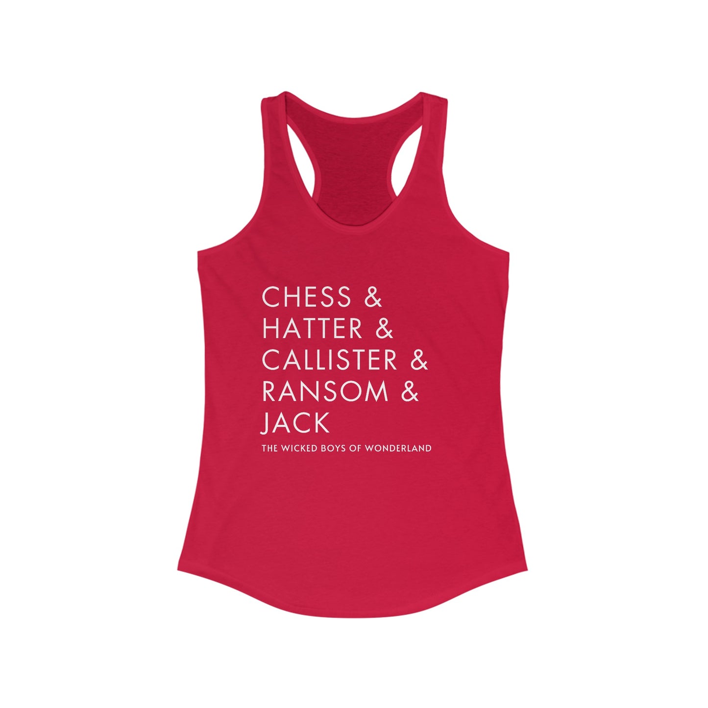 Wicked Boys of Wonderland Racerback Tank