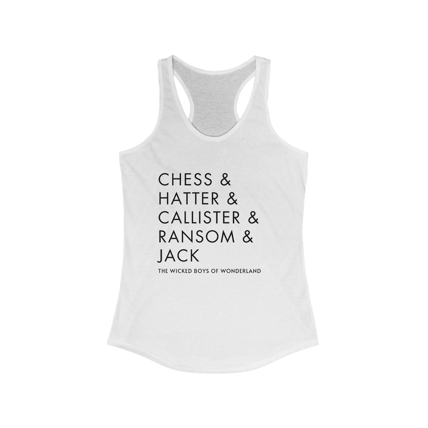 Wicked Boys of Wonderland Racerback Tank